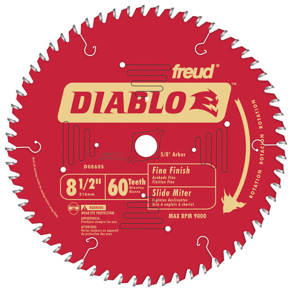 Diablo SAW BLADE 8-1/2""60T DIAB D0860S